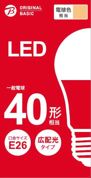 LEDd E26 Lz 40` dF LDA5L-G4BCB [E26 /ʓd` /40W /dF /1 /Lz^Cv] y󂠂iz