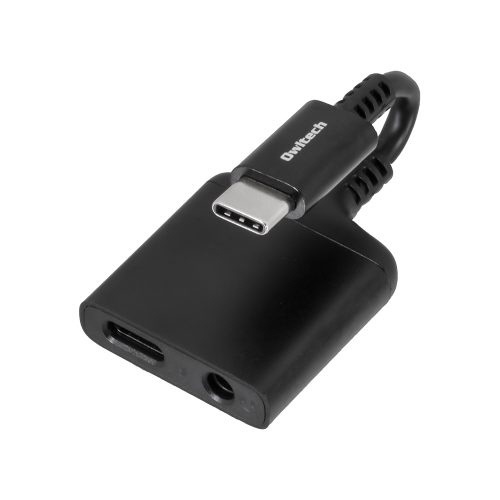 ＜ビックカメラ＞ DAC搭載 USB Type-C 3.5mmミニジャック 超タフ変換ケーブル PowerDeliveryとQuick Charge3.0両対応USB Type-C給電ポート付き OWL-CBCF35C02-BK ブラック