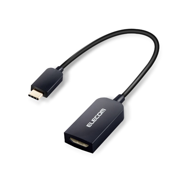 映像変換アダプタ [USB-C オス→メス HDMI] 4K対応 ブラック MPA
