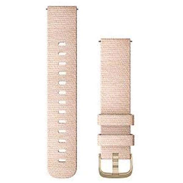 Quick Release oh 20mm 010-12924-52 Blush Pink Woven Nylon/Light Gold_1
