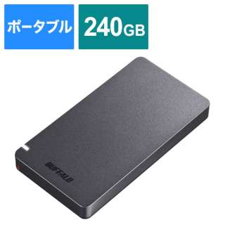 SSD-PGM240U3-B OtSSD USB-C{USB-Aڑ ubN [240GB /|[^u^] yïׁAOsǂɂԕiEsz