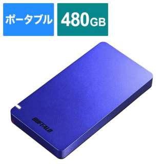 SSD-PGM480U3-L OtSSD USB-C{USB-Aڑ (PS5Ή) u[ [480GB /|[^u^]