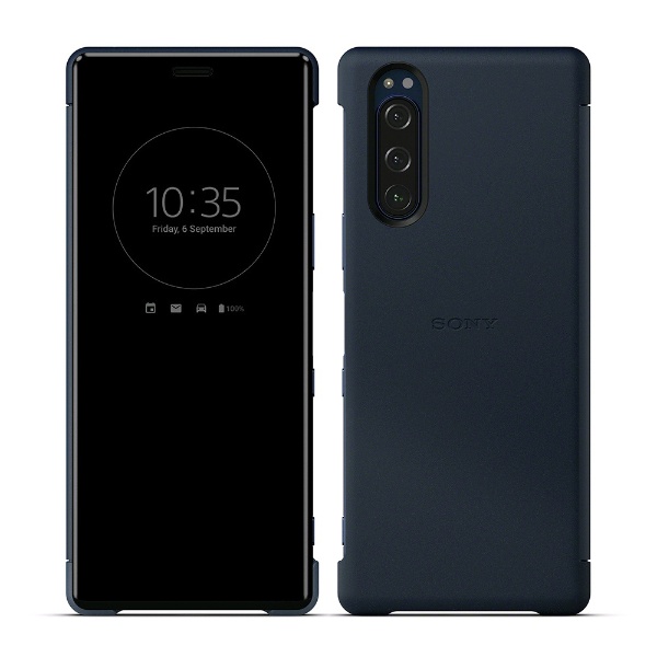 ソニー純正】Xperia 5 Style Cover View SCVJ10JP/L ブルー ソニー｜SONY 通販 | ビックカメラ.com