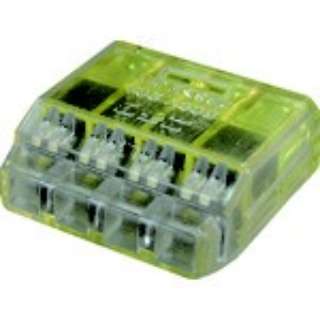 nichifukuikkurokku插入形电线接头极数量4黄色透明的50个装的QLX4