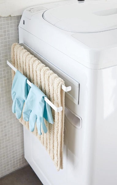 プレート 洗濯機マグネットタオルハンガー2段(Magnet Towel Hanger