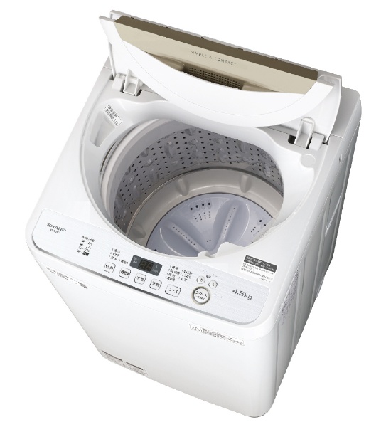 ES-GE4D-C 全自動洗濯機 ベージュ系 [洗濯4.5kg /乾燥機能無 /上開き