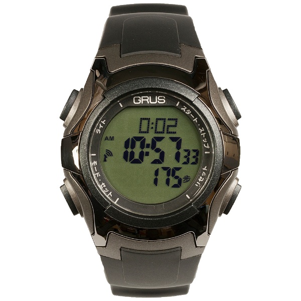 GRUS グルス 歩数計 ウォーキングウォッチ ペースキーパー 腕時計 GRS005-02