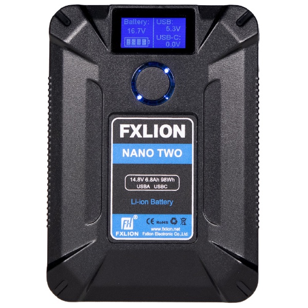 FXLION NANO TWO 98wh Vマウント バッテリー　2個セットバッテリー/充電器