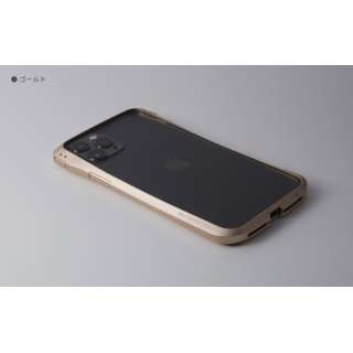 iPhone 11 Pro / XS / X 用 アルミバンパー「クリーヴ」 ゴールド DCB-IPCL19SALGD ゴールド