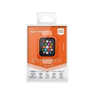 AppleWatch 44mm iSeries4jiSeries5j CaseStudi Explorer Cas Shocking Orange CSWTEX44SOR VbLOIW