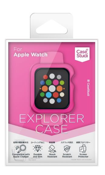 AppleWatch 40mm Series4ˡSeries5 CaseStudi Explorer Cas Shocking Pink CSWTEX40SPK å󥰥ԥ