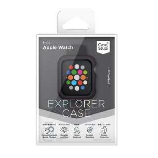 AppleWatch 40mm iSeries4jiSeries5j CaseStudi Explorer Cas Charcoal Black CSWTEX40CBK `R[ubN