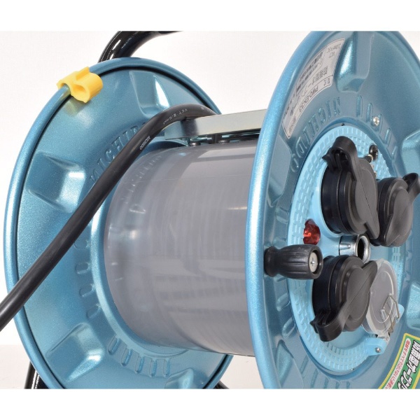 日動 防雨型 安全対策電工ドラム “オープンリール” 過負荷漏電保護兼用