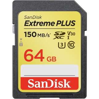 SDXCカード Extreme PLUS（エクストリーム プラス） SDSDXW6-064G-JBJCP [Class10 /64GB]