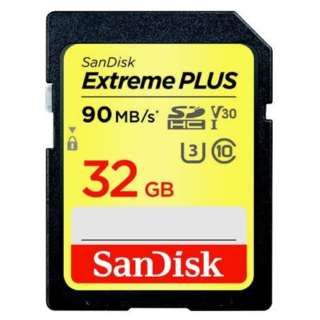 SDHCカード Extreme PLUS（エクストリーム プラス） SDSDXSF-032G-JBJCP [Class10 /32GB]