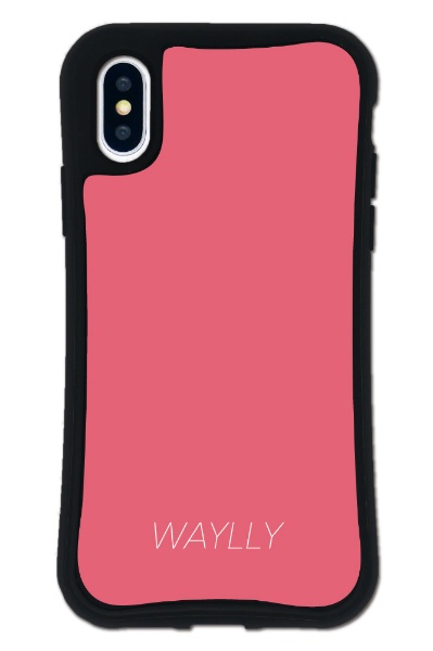 保障 iPhoneX XS WAYLLY-MK セット mksl-set-x-ppk スモールロゴ ピーチピンク 直輸入品激安 ドレッサー