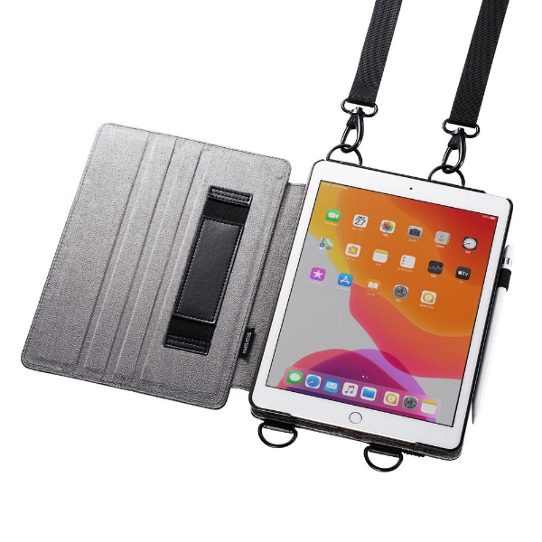 10.2インチ iPad（第7世代）用 スタンド機能付きショルダーベルトケース PDA-IPAD1612BK ブラック サンワサプライ｜SANWA  SUPPLY 通販 | ビックカメラ.com