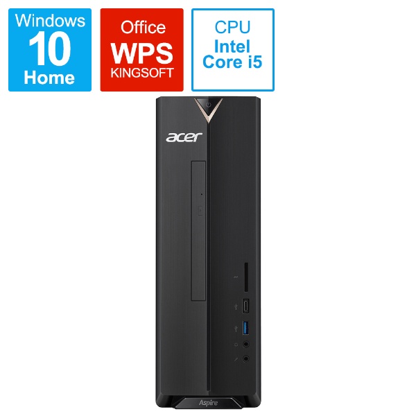 XC-886-F54F デスクトップパソコン Aspire X ブラック [モニター無し /intel Core i5 /メモリ：4GB  /HDD：1TB /2019年12月モデル] ACER｜エイサー 通販 | ビックカメラ.com