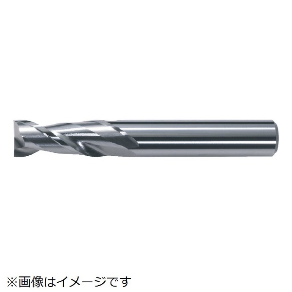 三菱 三菱 2枚刃超硬エンドミル(ミドル刃長) アルミ用 ノンコート 12mm