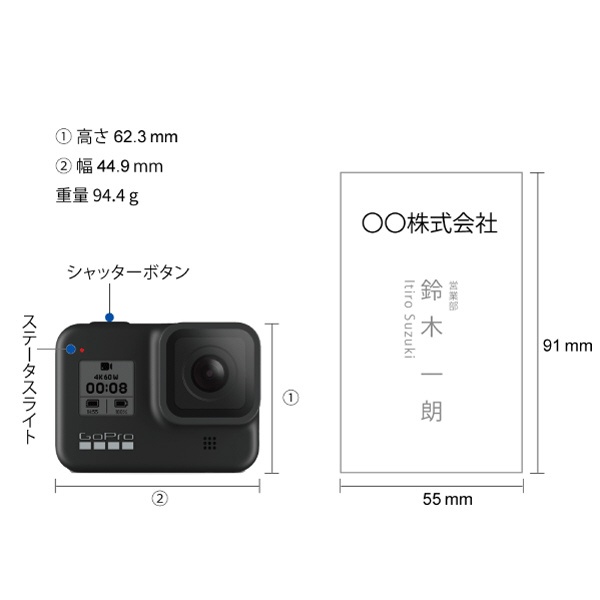 ビックカメラ.com - アクションカメラ GoPro（ゴープロ） HERO8 Black 限定ボックスセット CHDRB-801-FW [4K対応  /防水]