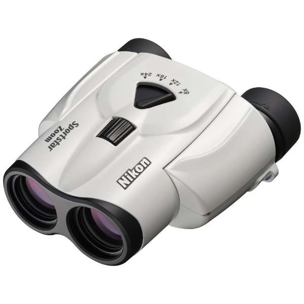 变焦距镜头双筒望远镜"Sportstar Zoom"(运动明星变焦距镜头)8-24*25白[8-24倍]_1