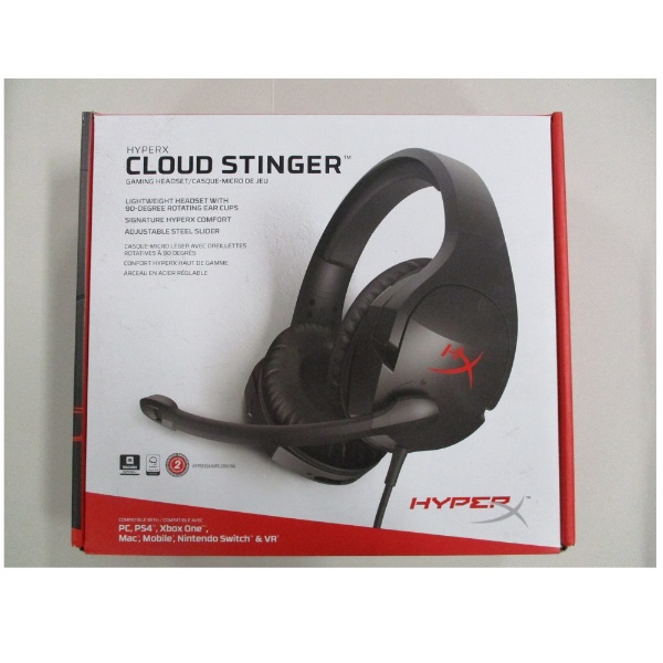 ゲーミングヘッドセット＋タオル Cloud Stinger set HX-HSCS-BK/AS-BIC [φ3.5mmミニプラグ /両耳  /ヘッドバンドタイプ]