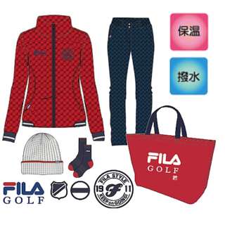 レディース ゴルフウェア Fila Golf 上下セット Lサイズ ブルゾン レッド パンツ ネイビー フィラゴルフ Fila Golf 通販 ビックカメラ Com