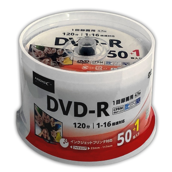 磁気研究所 磁気研究所 磁気研究所 録画用DVD-R 16倍速 51枚入り HDDR12JCP51