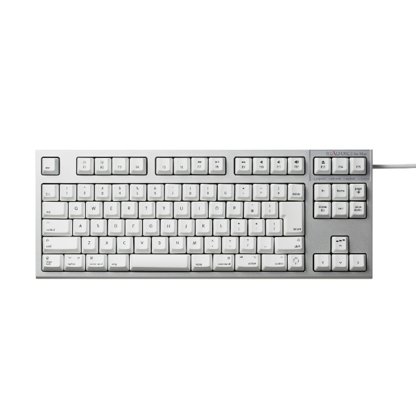 キーボード REALFORCE TKL SA for Mac シルバー / ホワイト R2TLSA