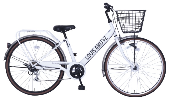 26型 子供用自転車 BAAアミューズ266HD(ホワイト/外装6段変速） 【キャンセル・返品不可】