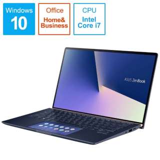 m[gp\R ZenBook 14 Cu[ UX434FLC-A6357TS [14.0^ /Windows10 Home /intel Core i7 /Office HomeandBusiness /F16GB /OptaneF32GB /SSDF512GB /2019N12f]
