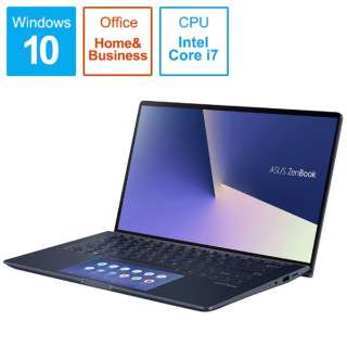 m[gp\R ZenBook 13 Cu[ UX334FAC-A4115TS [13.3^ /Windows10 Home /intel Core i7 /Office HomeandBusiness /F16GB /SSDF512GB /2019N12f]