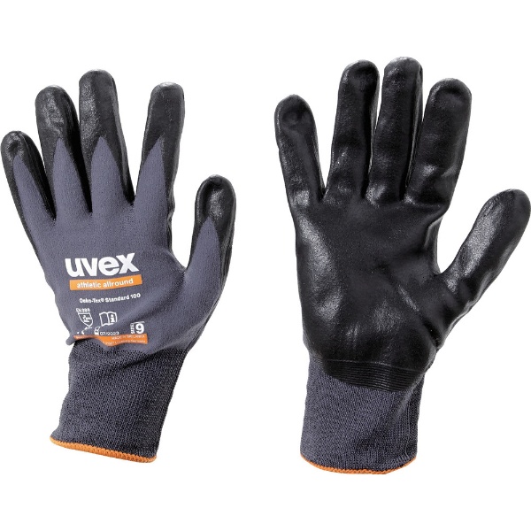 UVEX社｜ウベックス ＵＶＥＸ　ニトリル背抜き手袋　アスレティック　ライトＥＳＤ　ＸＬ 6003570
