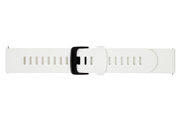 時計ベルト　スマートウォッチ 汎用 ベルト　20mm　ブラック美錠　クイックレバー ホワイト BGLB001WS