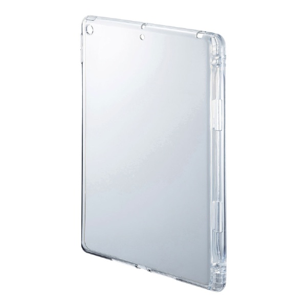 サンワサプライ iPad 10.2インチ　Apple Pencil収納ポケット付きクリアカバー PDA-IPAD1618CL /l