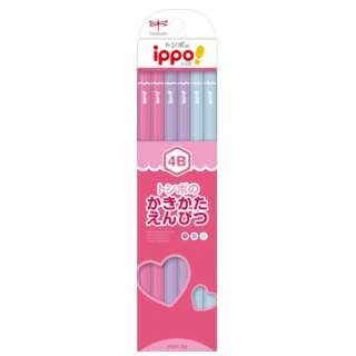 ippo!(ippo)柿子的方法铅笔Plain花纹KB-KPW04-4B[1打/12部4B的(的)]