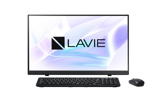 デスクトップパソコン LAVIE Home All-in-one(HA770/RA ダブルチューナ搭載) ファインブラック PC-HA770RAB  [23.8型 /intel Core i7 /メモリ：8GB /HDD：3TB /SSD：256GB /2020年春モデル]