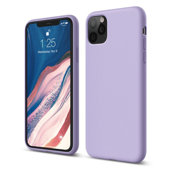 elago 饴 SILICONE CASE 2019 for iPhone11 Pro Max (Lavender) ٥ EL_IKLCSSCS2_LV