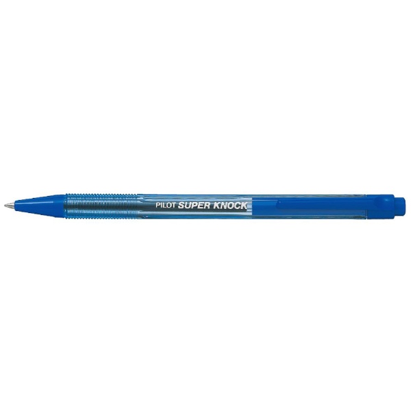 スーパーノック ボールペン クリアブルー(インク色：青) BPK-P-CFL