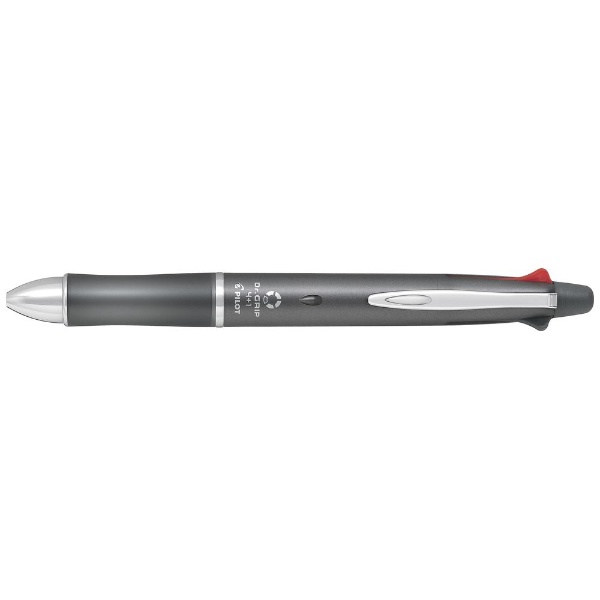 ドクターグリップ 4+1(シャープ0.5mm) パック 多機能ボールペン グレー
