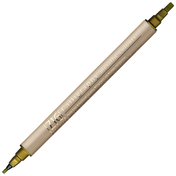 ZIGメモリーシステムカリグラフィー メタリックカラーズ カラー筆ペン 