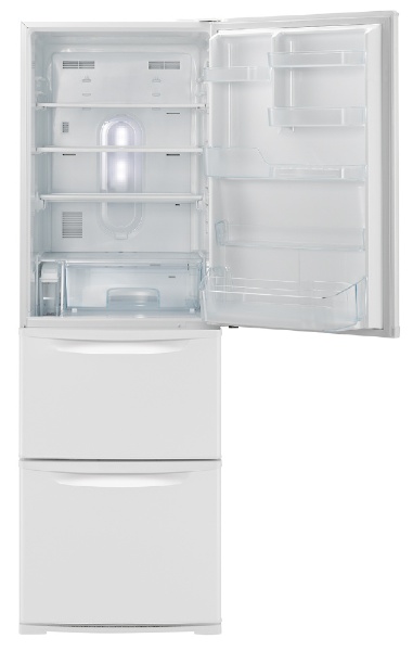 NR-C371N-W 冷蔵庫 Nタイプ ピュアホワイト [3ドア /右開きタイプ 