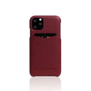 iPhone11 Pro  Full Grain Leather Back Case@Burgundy Rose yïׁAOsǂɂԕiEsz