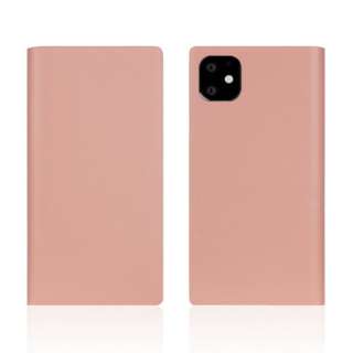 iPhone11 Calf Skin Leather Diary Baby Pink sN yïׁAOsǂɂԕiEsz