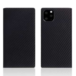 iPhone11 ProMax  carbon leather case Black yïׁAOsǂɂԕiEsz