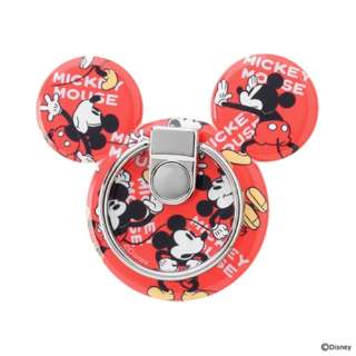 各種スマートフォン対応 ディズニーキャラクター バンカーリング 129 ミッキーマウス 総柄 Hamee ハミィ 通販 ビックカメラ Com