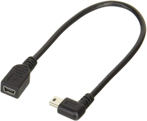 mini USB延長ケーブル [mini USB オス→メス mini USB /0.2m /USB2.0