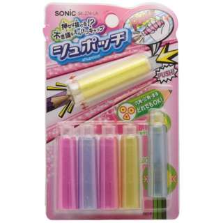 shupotchi铅笔盖子6条装(金色金属线)SK-274-LA