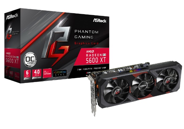 グラフィックボード RADEON RX 5600 XT Phantom Gaming D3 6G OC [6GB 