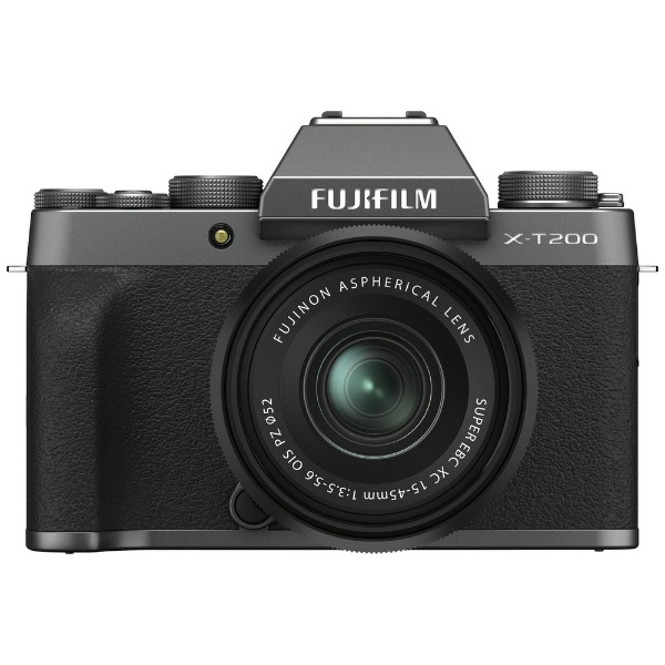 X-T200LK-DS ミラーレス一眼カメラ レンズキット ダークシルバー [ズームレンズ] 富士フイルム｜FUJIFILM 通販 |  ビックカメラ.com